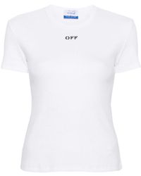 Off-White c/o Virgil Abloh - Off Stamp Rib Basic Tee - Lyst