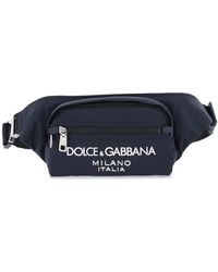 Dolce & Gabbana - Nylon Beltpack Bag Met Logo - Lyst