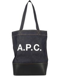 A.P.C. - Tote bag "axel" - Lyst
