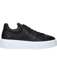 Hogan - Sneakers H Stripes Uomo Pelle Nero/Bianco - Lyst