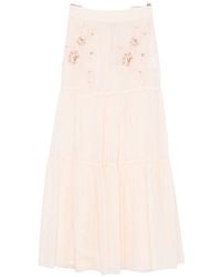 Ermanno Scervino - Cotton Long Skirt - Lyst