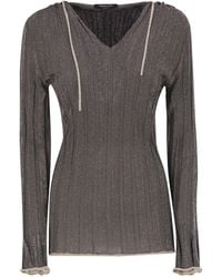 Fabiana Filippi - Lurex Hooded Jumper - Lyst