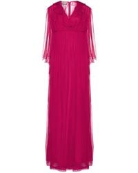 Gucci - Silk Midi Dress - Lyst