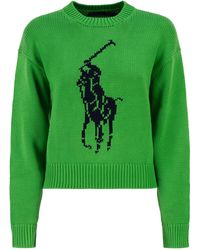 Polo Ralph Lauren - Big Pony Cotton Crew Neck Jumper - Lyst