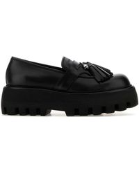 McQueen - Leather Sofa Loafers - Lyst