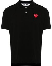 COMME DES GARÇONS PLAY - Cotton Polo Shirt - Lyst