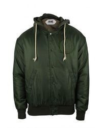 Autry - Hooded Nylon Bomber Jacket - Lyst