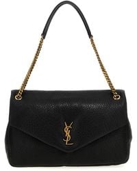 Saint Laurent - Leather Big Calypso Shoulder Bag - Lyst
