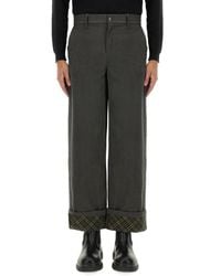 Burberry - Cotton Pants - Lyst