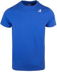 K-Way - T Shirt Le Vrai Edouard Blu - Lyst