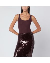 Roberto Collina - Eggplant Coloured Wool Tank Top - Lyst