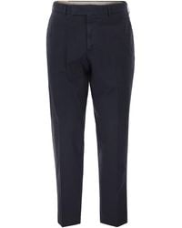 PT Torino - Stretch Cotton Tailored Trousers - Lyst