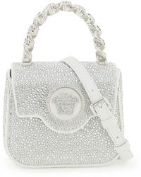 Versace - La Medusa Handtasche mit Kristallen - Lyst