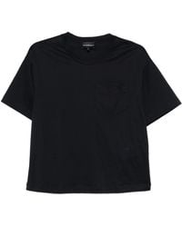 Emporio Armani - Logo Cotton T-Shirt - Lyst