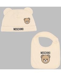 Moschino - Kids Hat And Bib Set - Lyst