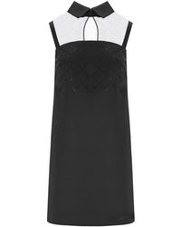 Elisabetta Franchi - Mini Dress With Rhinestones - Lyst
