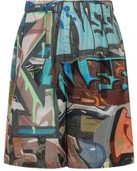 Off-White c/o Virgil Abloh - Neen Allover Lounge Shorts - Lyst