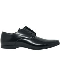Versace Derby Leather Black Shoes