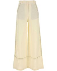 Camilla & Marc - Cream Linen Blend Fortuna Wide Leg Pant - Lyst