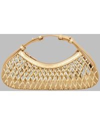 Cult Gaia - Woven Leather Shoulder Bag With Top Handle - Lyst