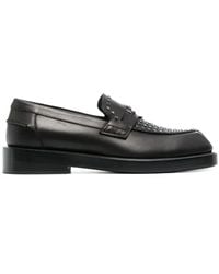 Versace - Medusa Leather Loafers - Lyst
