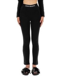 Rabanne - Pants With Logo - Lyst