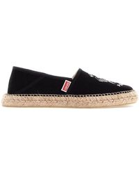 KENZO - Canvas Espadrilles With Logo Embroidery - Lyst