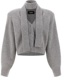 ROTATE BIRGER CHRISTENSEN - Ruota Birger Christensen Scarf Cardigan - Lyst
