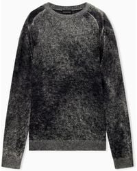 Emporio Armani - Ribbed Virgin Wool Sweater - Lyst