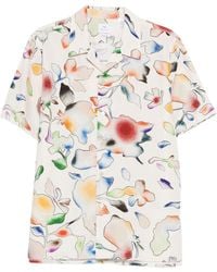 Paul Smith - Camisa con motivo floral y manga corta - Lyst