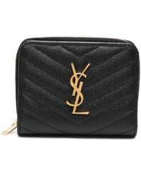 Saint Laurent - Cassandre Matelassé Wallet - Lyst