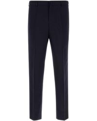 Prada - Flat Front Pants - Lyst