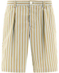 Marni - Pantalones cortos de poplín a rayas - Lyst