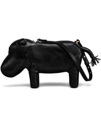Thom Browne - Schwarze Schultertasche Mit Rwb Streifen - Lyst