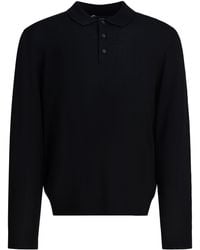 Vince - Merino Wool Polo Shirt - Lyst