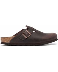 Birkenstock - Boston Oiled Leather Slippers - Lyst