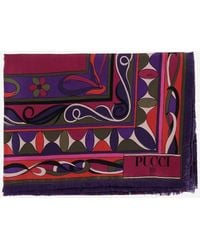 PUCCI - Printed Silk Scarf - Lyst