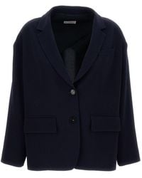 Alberto Biani - Single-Breasted Blazer Jacket - Lyst