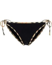 Burberry - Stretch Nylon Bikini Bottom - Lyst