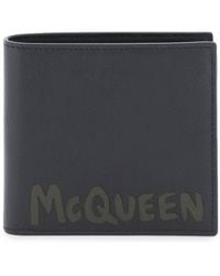 Alexander McQueen - Graffiti bi Fold billetera - Lyst