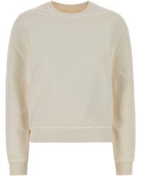 Maison Margiela - Ivory Cotton Sweatshirt - Lyst