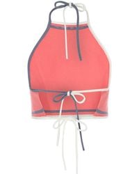 Tシャツ・カットソー FENDI DARK PINK VISCOSE BLEND CROP TOP FZXD57AUZRF1SAU_02?wid=2000&