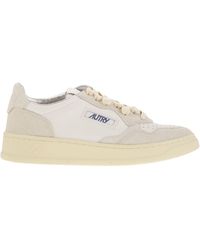 Autry - Medaillewinnaar Lage Sneakers Met Tweekleurige Glitter - Lyst