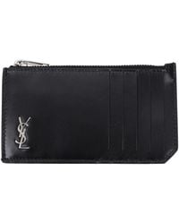 Saint Laurent - Wallet Leather - Lyst