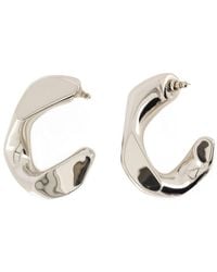McQueen - Kettenreizoop -Ohrringe Brass Silber - Lyst