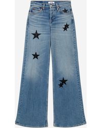 RE/DONE - Stretch Cotton Blend Wide-Leg Jeans - Lyst