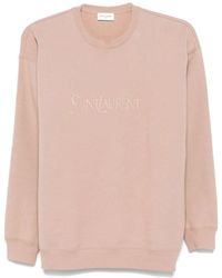 Saint Laurent - Sweat À Logo Brodé - Lyst