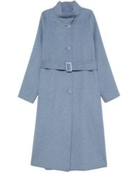 Emporio Armani - Wool Blend Coat - Lyst