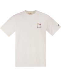 MC2 Saint Barth - T Shirt With Embroidery On The Chest - Lyst