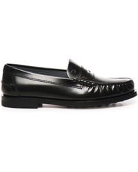 Tod's - Schwarze Kalbsleder Slipper - Lyst